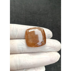 High Quality Natural Golden Rutilated Quartz Faceted Cut Cushion Shape Gemstone For Jewelry